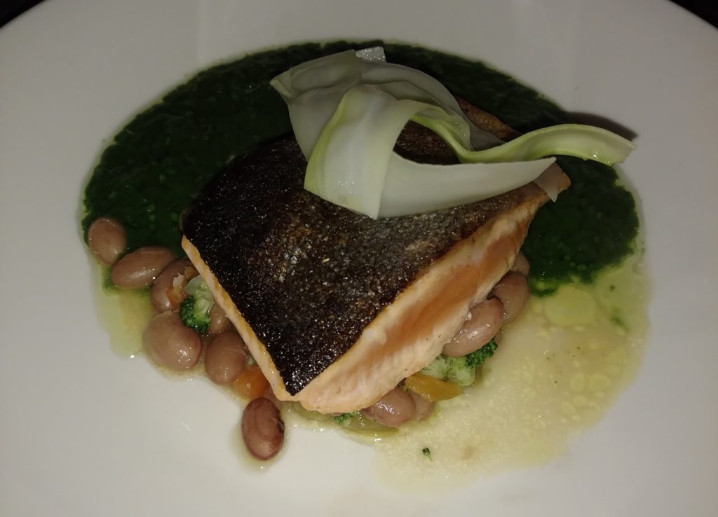 A dinner plate at a Philadelphia restaurant.