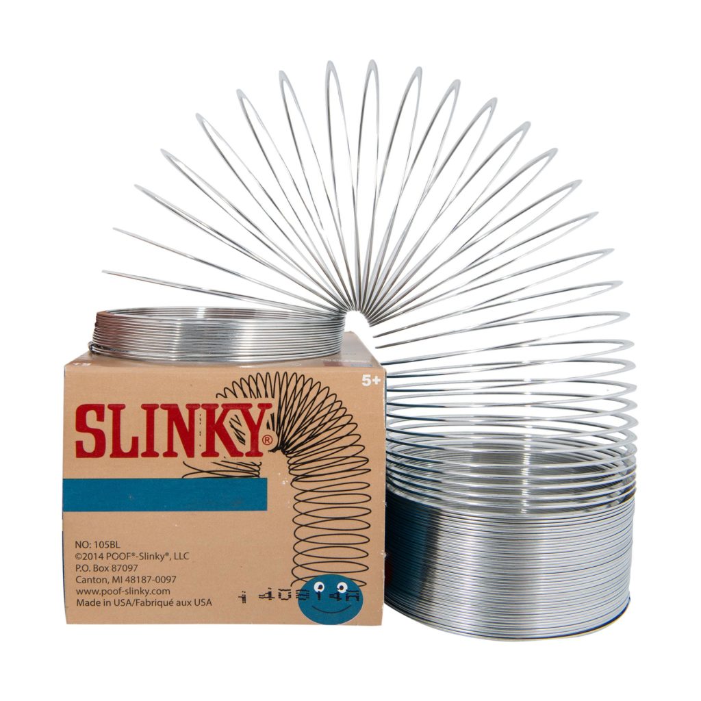 A slinky toy, illustrating the article about estimated data compression savings.