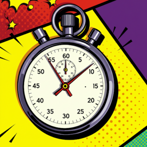 Stopwatch icon introducing the article about SQL Agent dates and durations.